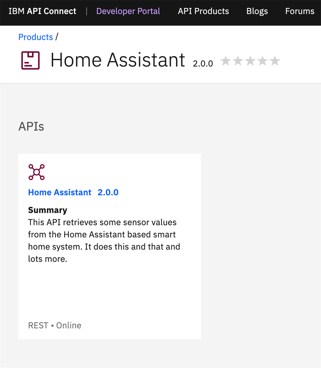 API Summaries