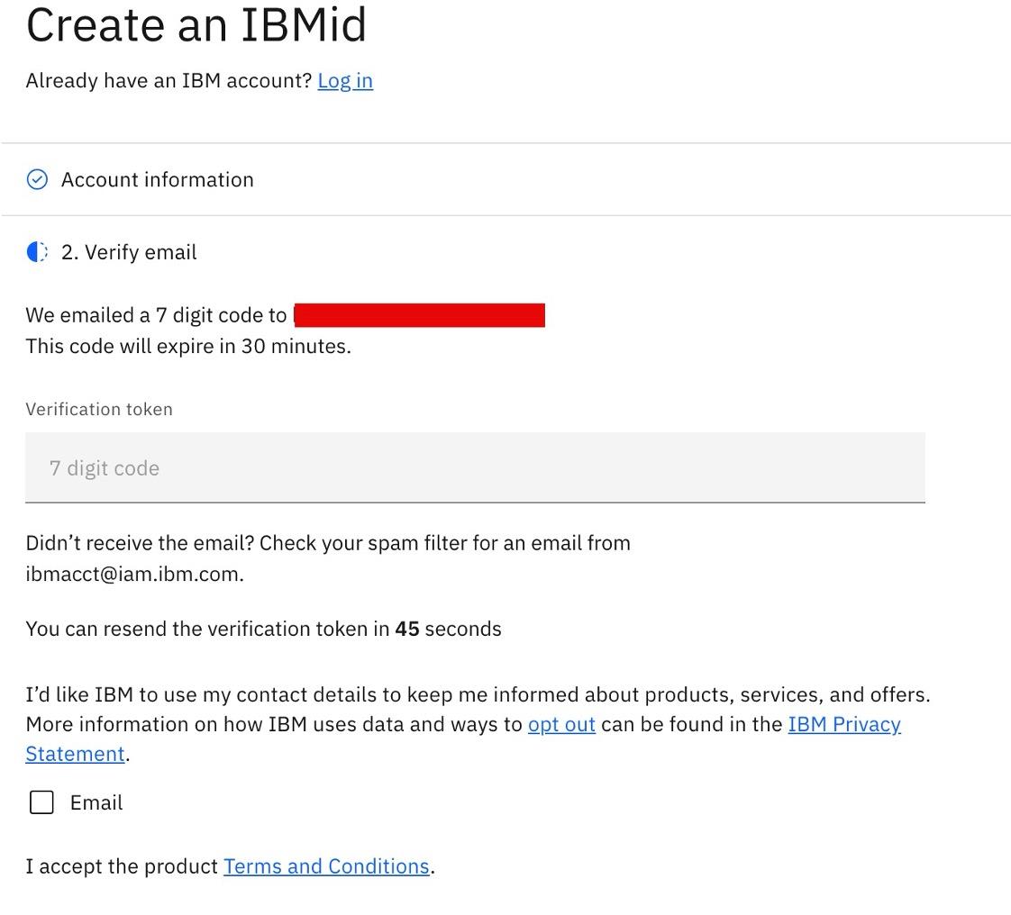 IBMid メール認証