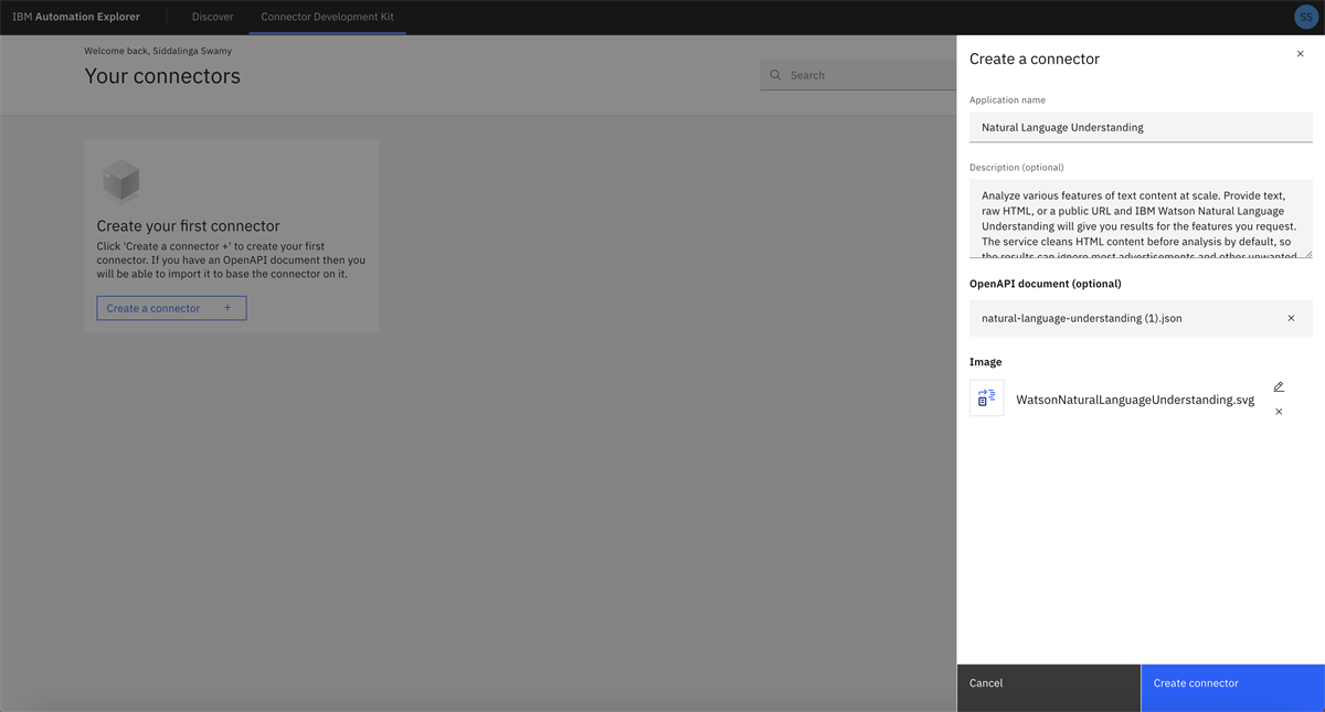 Using the Connector Development Kit: Create a custom connector from an ...
