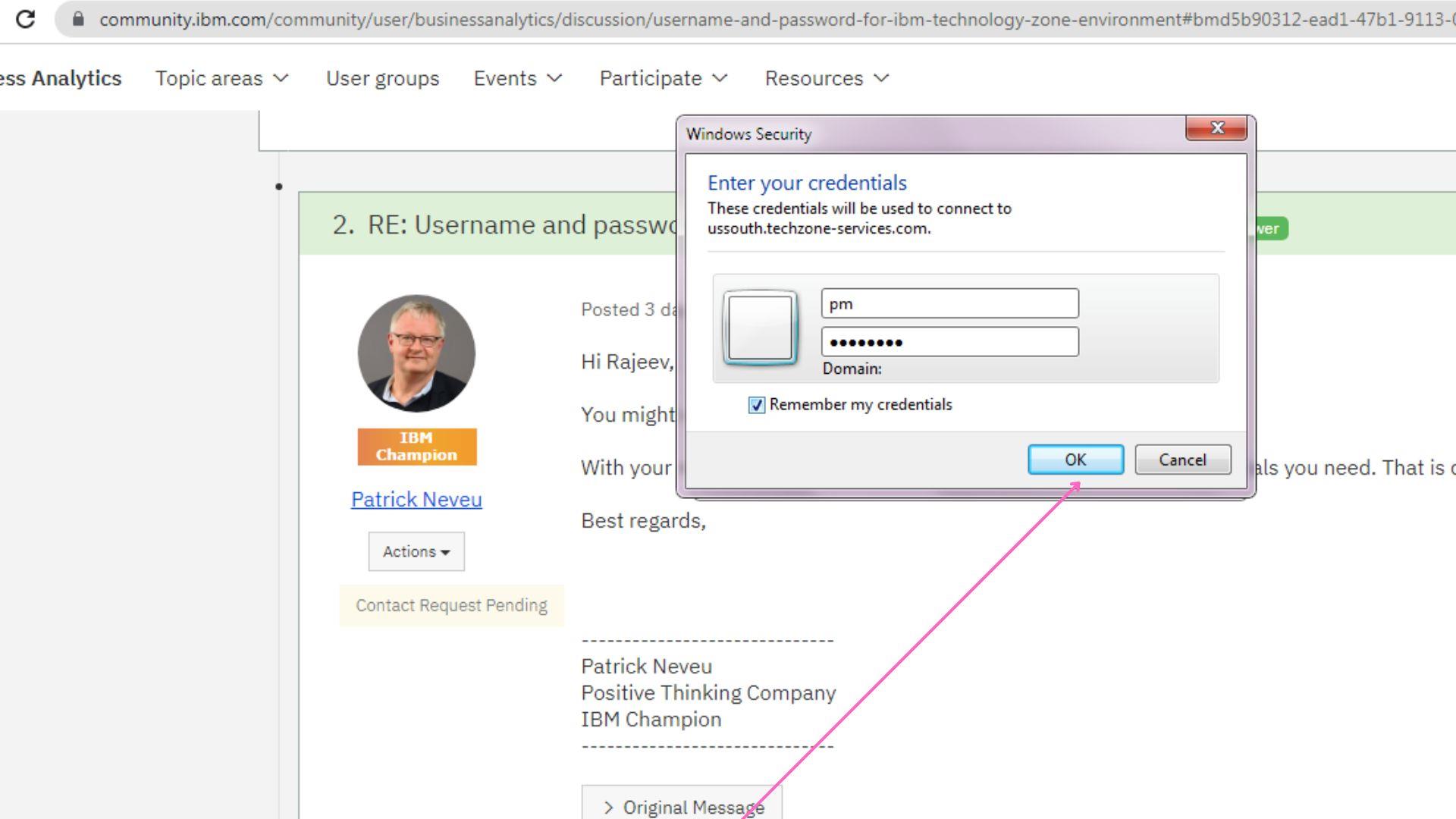 Password Zone Username and password for IBM Technology Zone environment | IBM ...