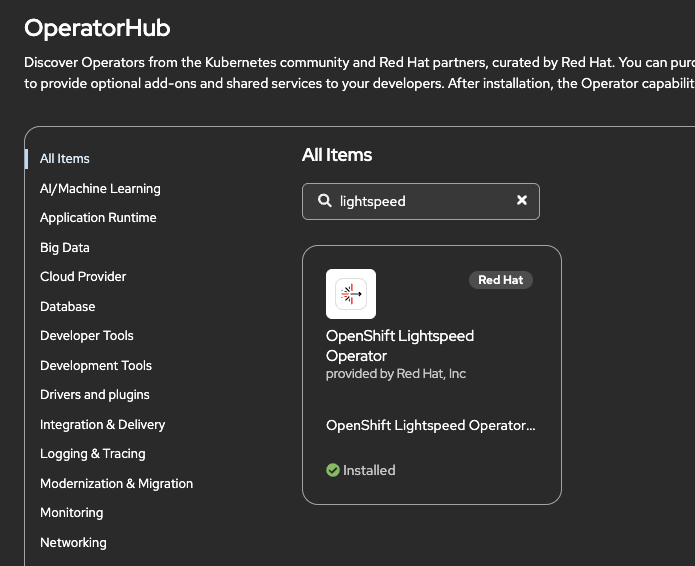 Lightspeed Operator