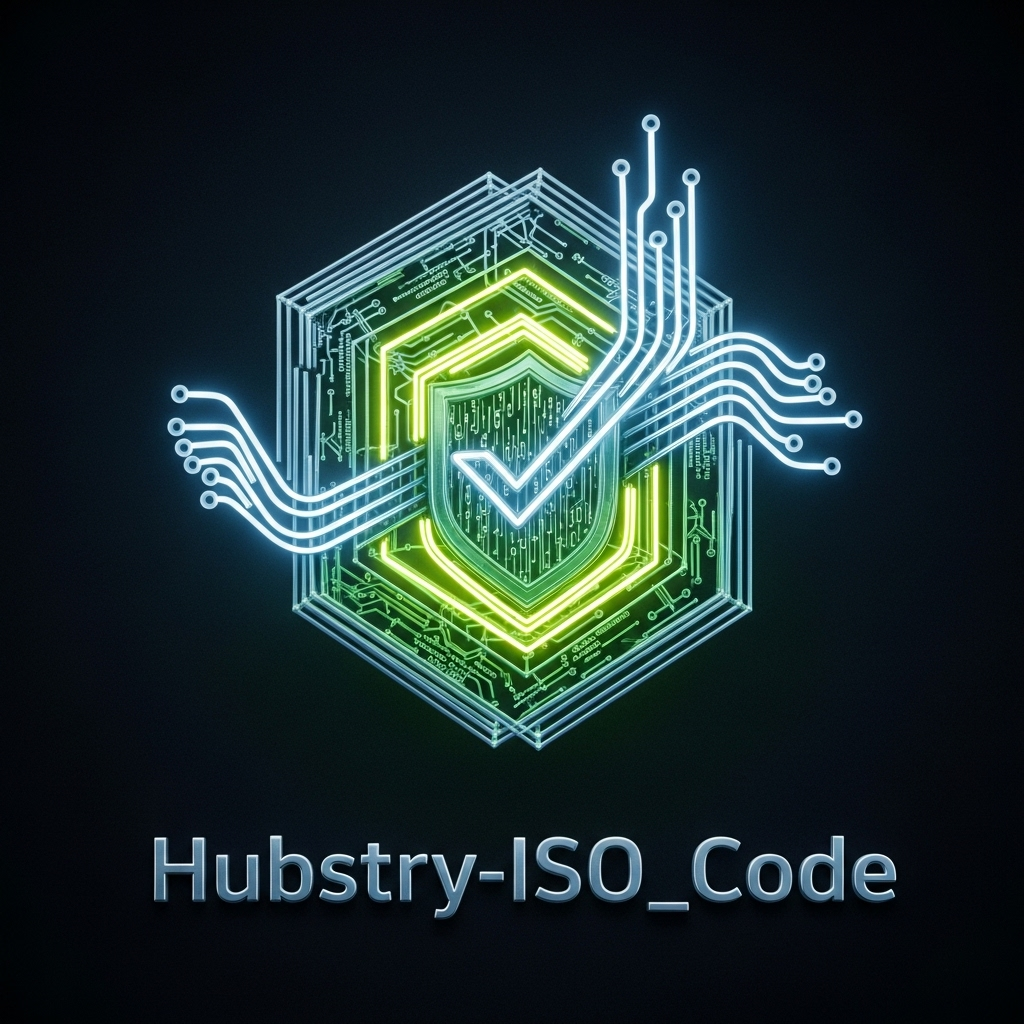 Logo of Hubstry framework called Iso_Code