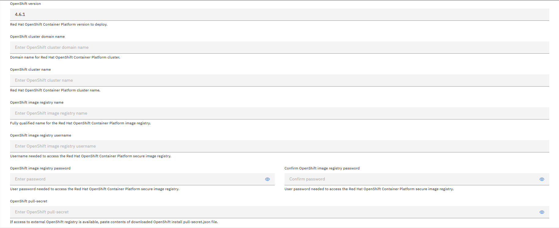 OCP parameters: Part 1