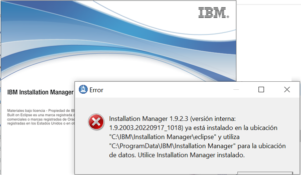 Ibm Intelligent Manager IBM Installation Manager | Problems installing 1.9.2.3 and 1.9.1.3 ...