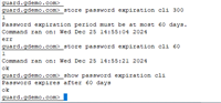 Password expiration period must be at most 60 days | IBM Guardium