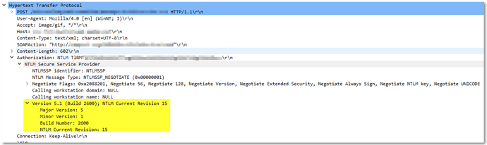 NTLM-Negotiate from TEST - NTLM Current Revision