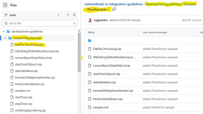 wm.io sample flow services