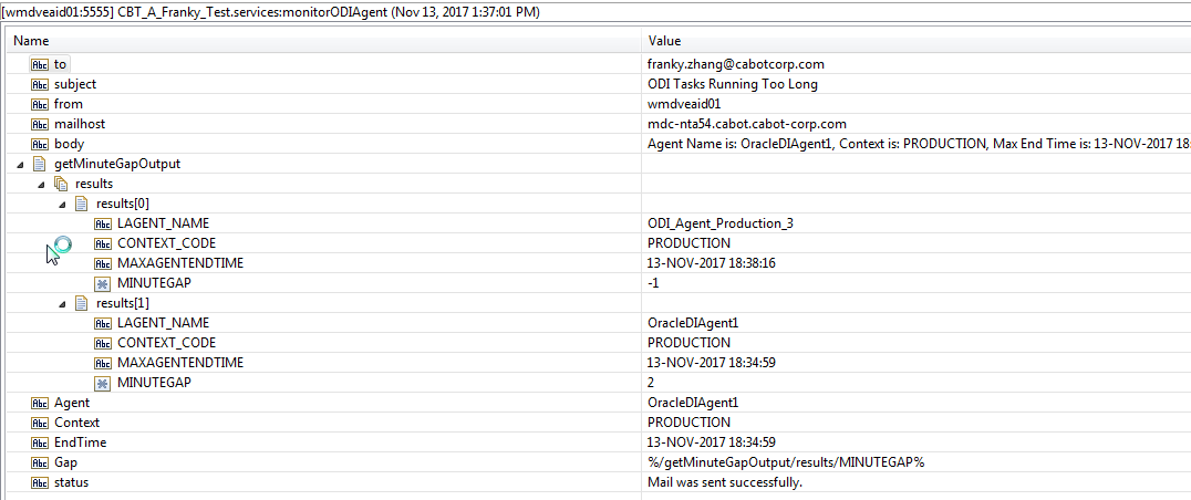 Map query result field values to variables. | IBM webMethods Hybrid ...