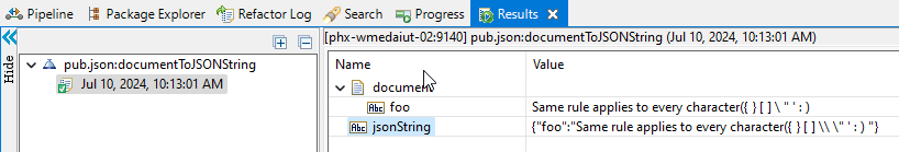 Converting IS document to JSON string for special characters | IBM ...