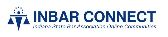 Indiana State Bar Association logo. This will take you to the homepage