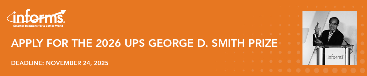 Apply for the 2026 UPS Smith Prize