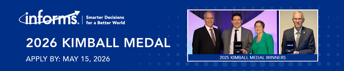 Apply for the George E. Kimball Medal