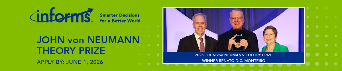 Apply for the John von Neumann Theory Prize