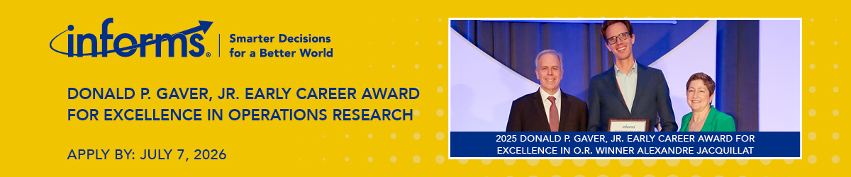 Gaver Early Career Award