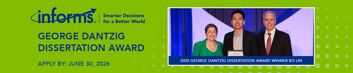 George Dantzig Dissertation Award