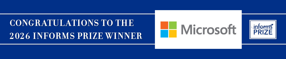 Microsoft INFORMS Prize