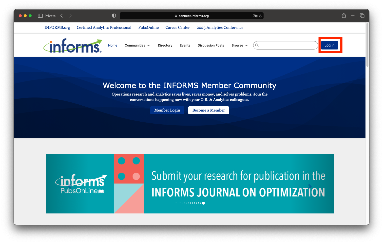 Where are job postings? | INFORMS Open Forum