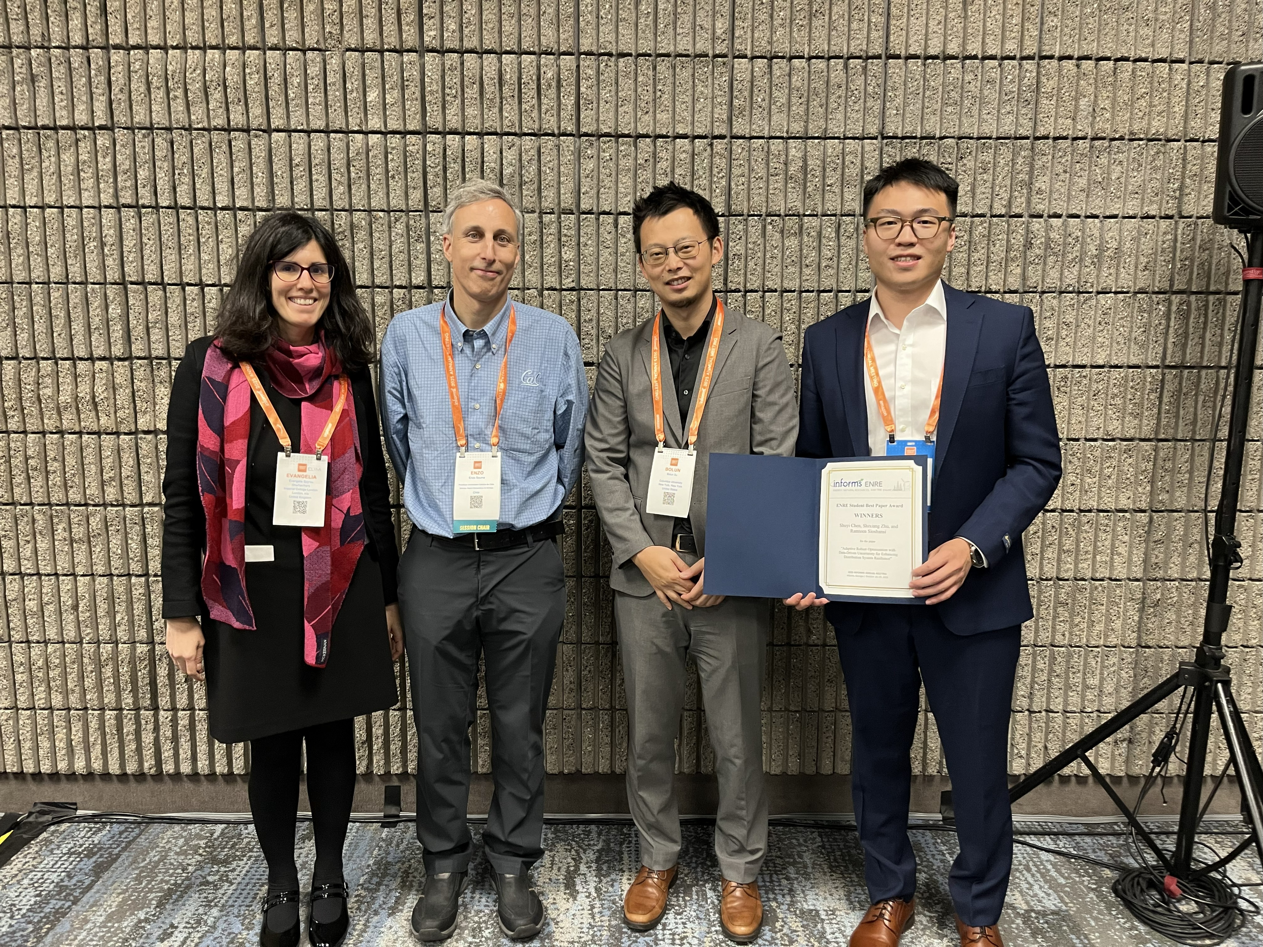 Student Best Paper Award Recipient