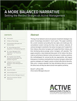 A More Balanced Narrative