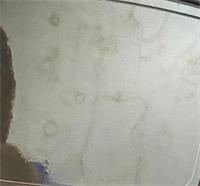 Silicone watermark on PET sheet