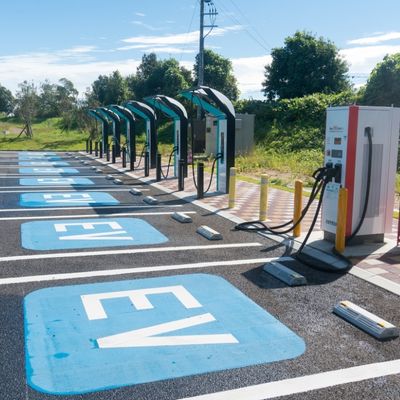 Service area EV charging facilities