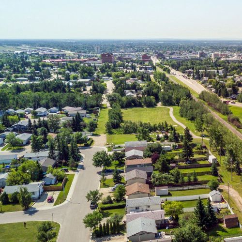 A Prairie Town in Canada