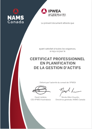 Certificat Professionnel en Planification de la Gestion d'actifs