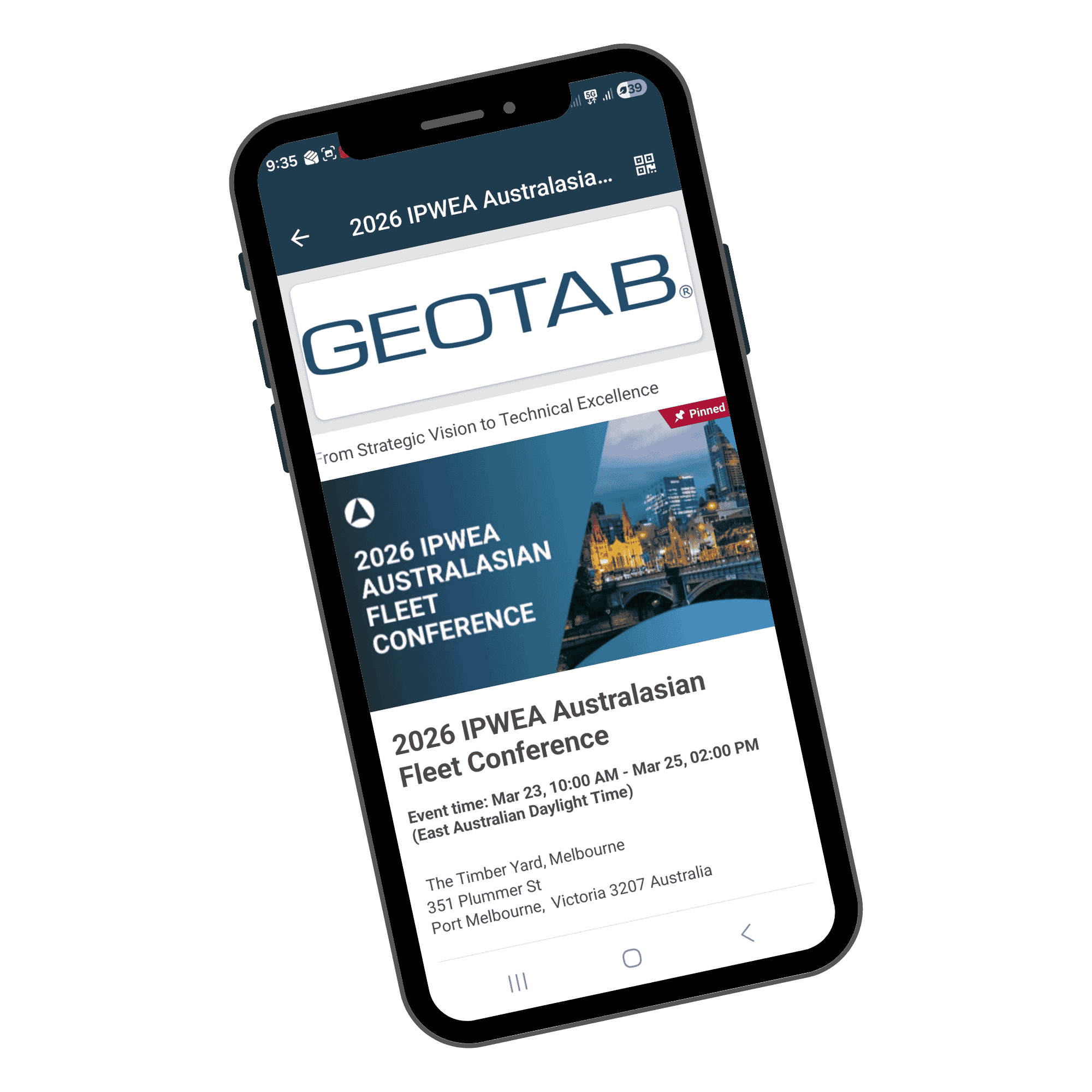 iPhone with logo sponsor