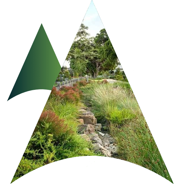 Hero section showing a globe made of grass with a focus on Australia