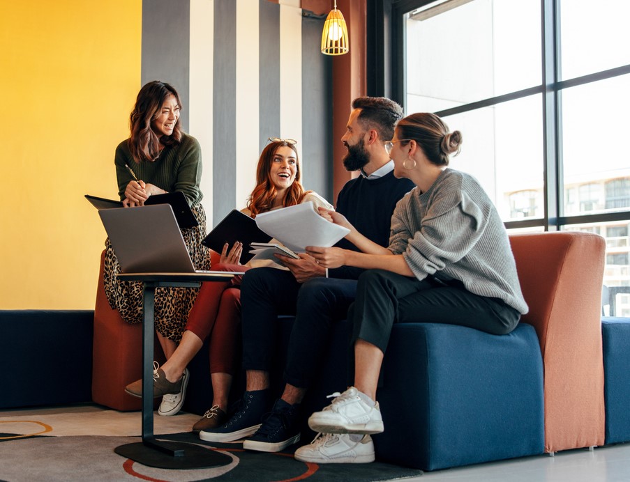 A group of young professionals