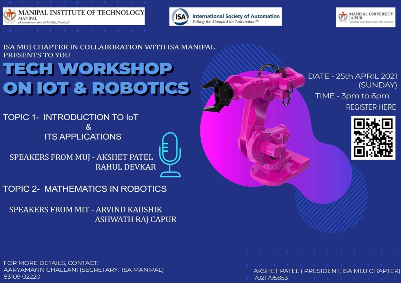 Poster for the workshop.