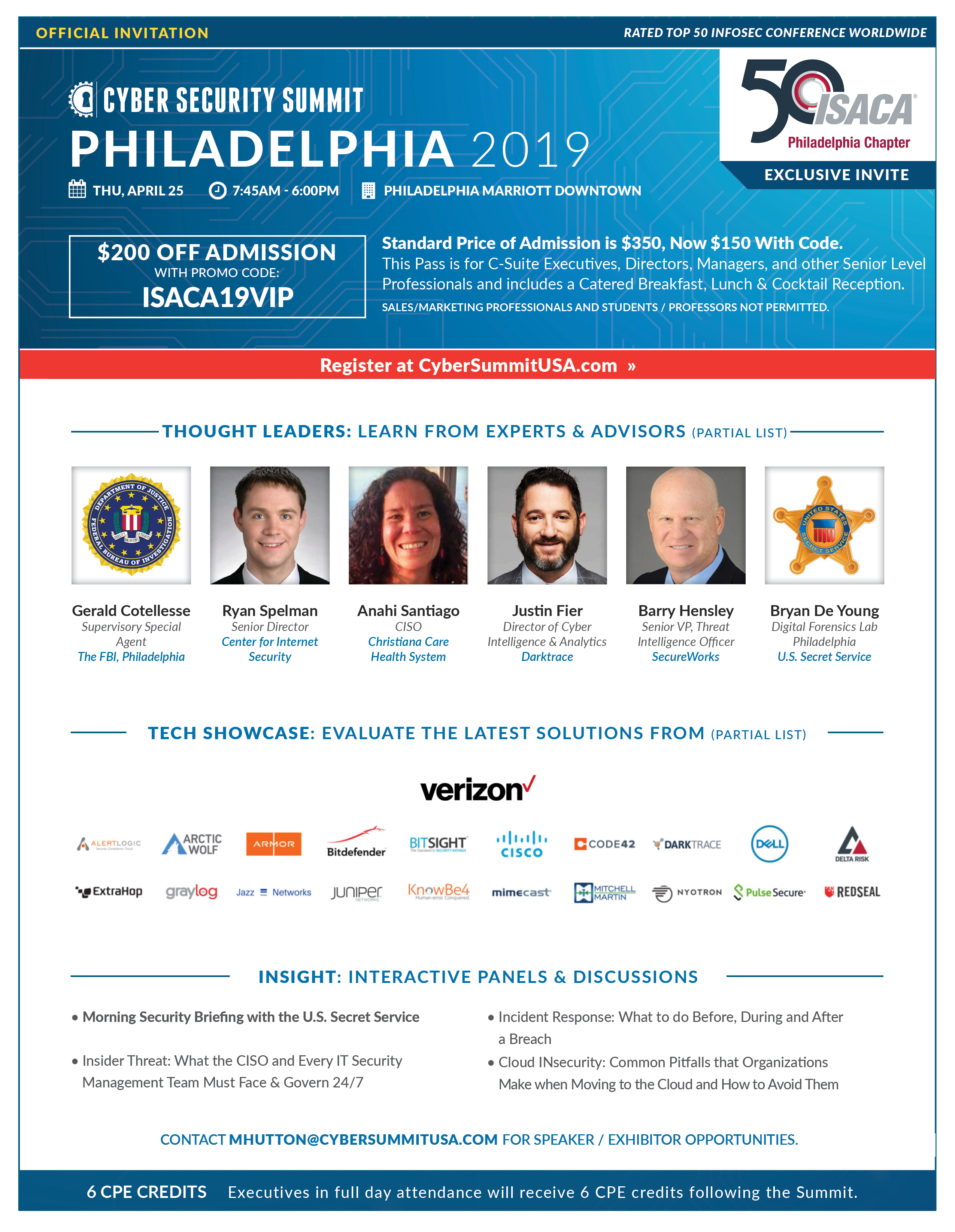 Philadelphia Cyber Security Summit Philadelphia Cyber Security Summit