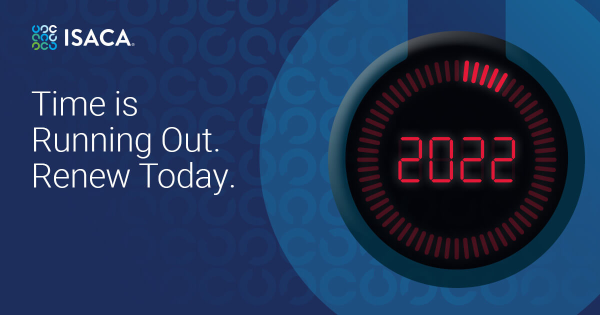 ISACA membership renewal reminder ISACA membership renewal reminder