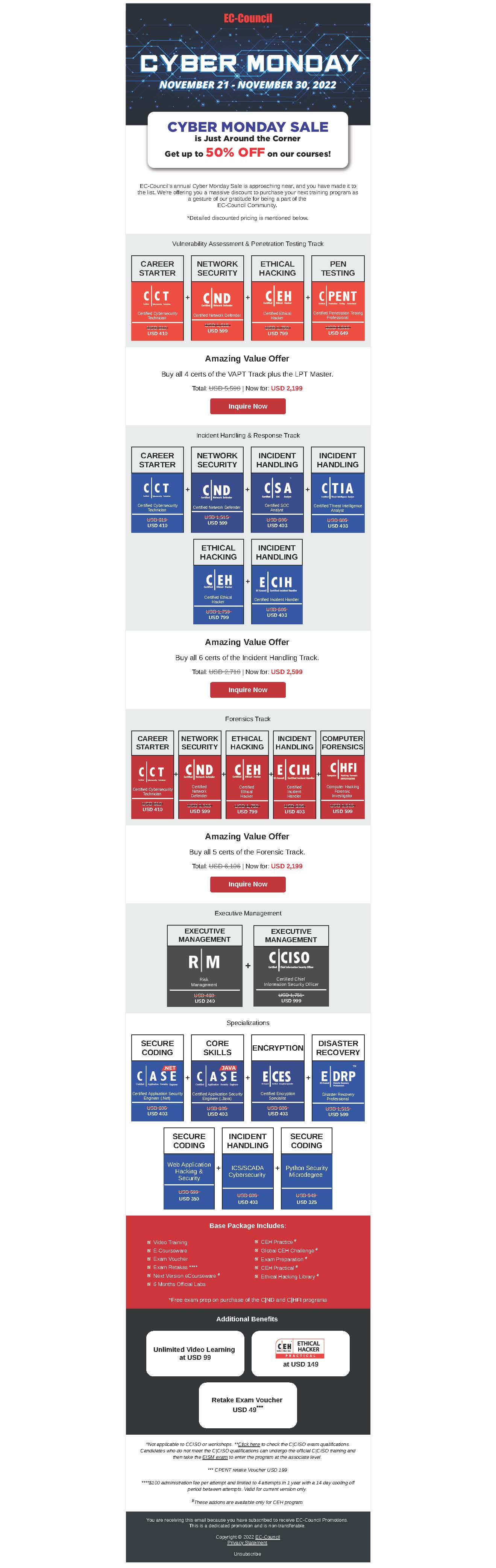 ECCouncil Cyber Monday Offerings Riyadh Chapter