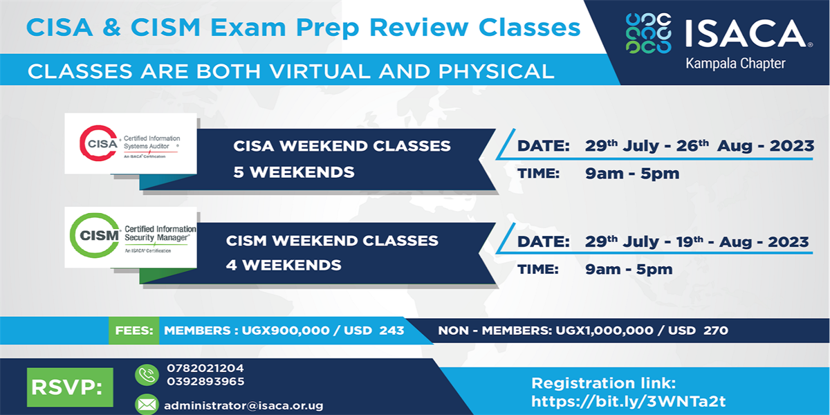 cisa exam schedule 2023