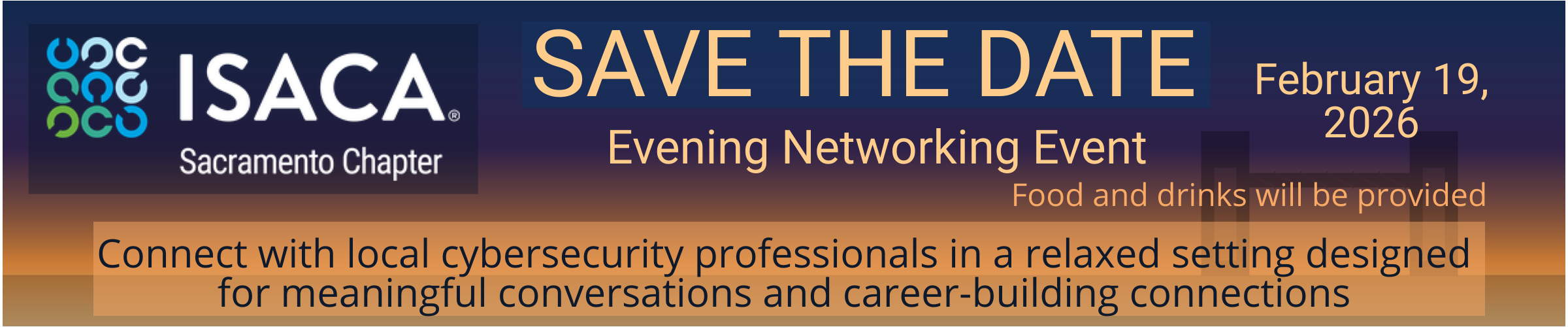 SAVE THE DATE - February 19, 2026 - Evening Networking Event