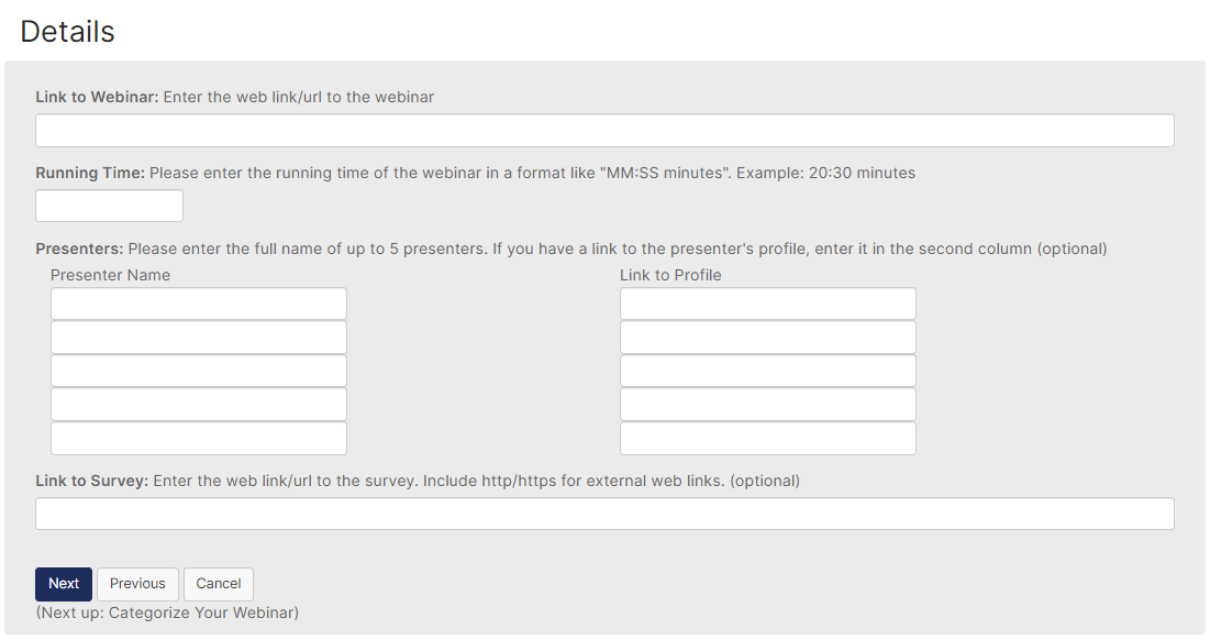 WebinarDetails WebinarDetails