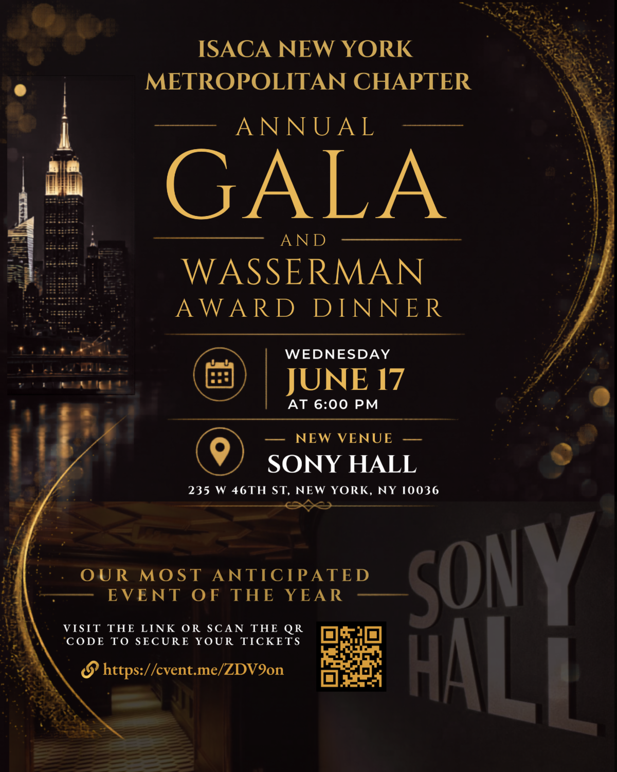 2026 ISACA New York Metro Annual Gala & Wasserman Award Dinner