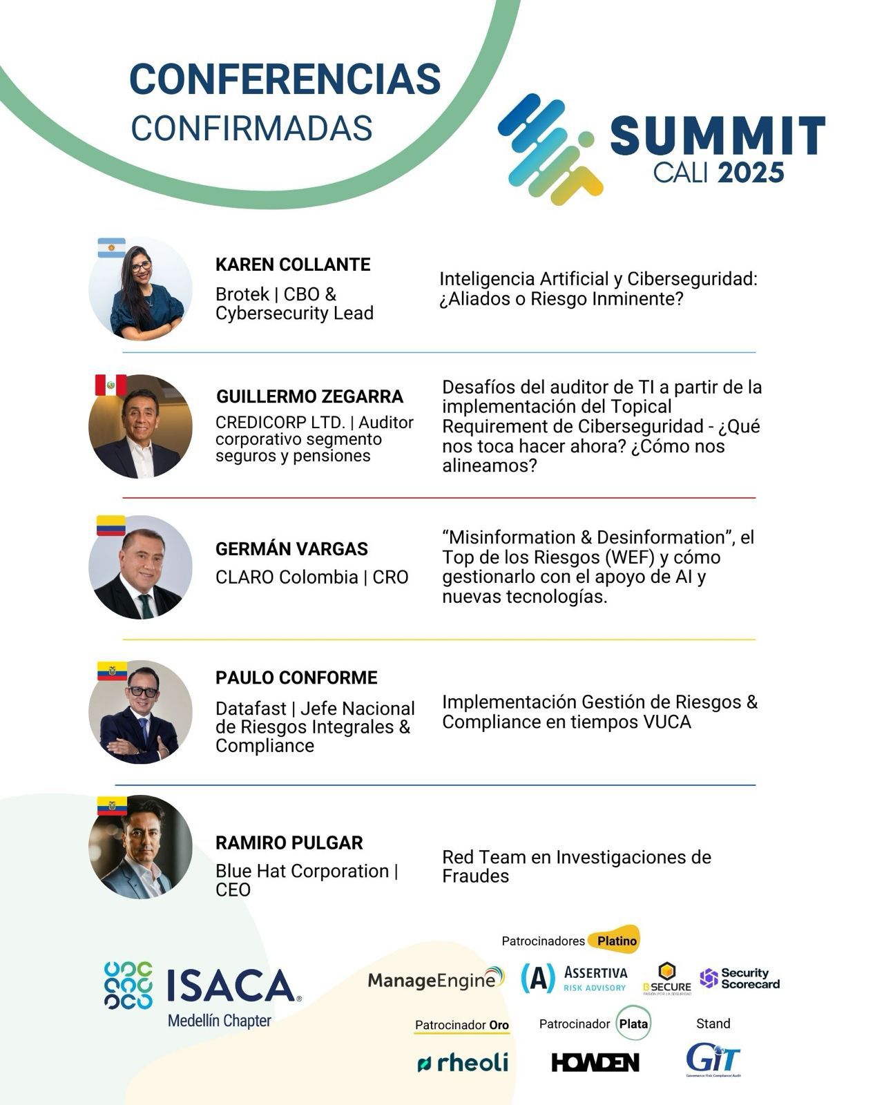 Conferencias Summit Cali 2025