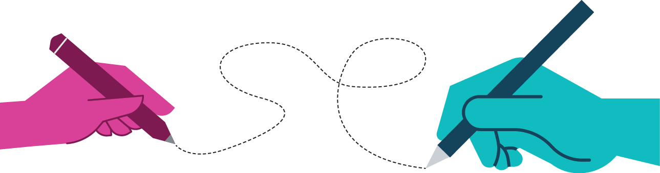 ISACS two hands doodling