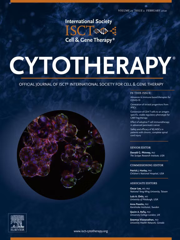 February 2021 Cytotherapy cover