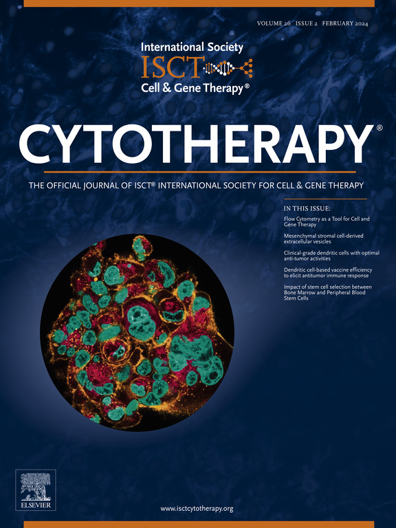 February 2024 Cytotherapy cover
