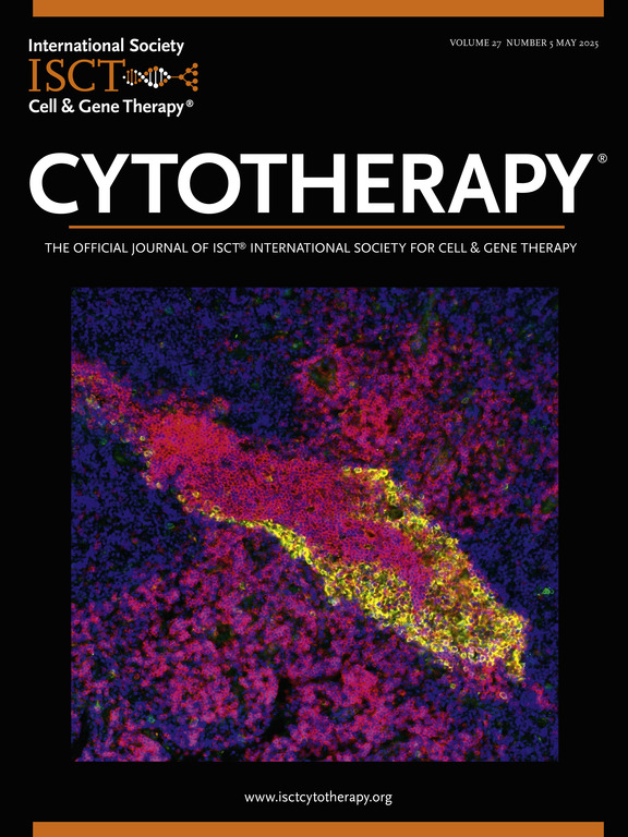 May 2025 Cytotherapy cover
