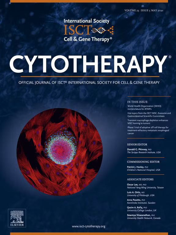 May 2021 Cytotherapy cover