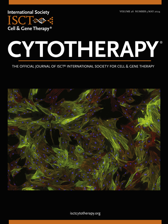 May 2024 Cytotherapy cover