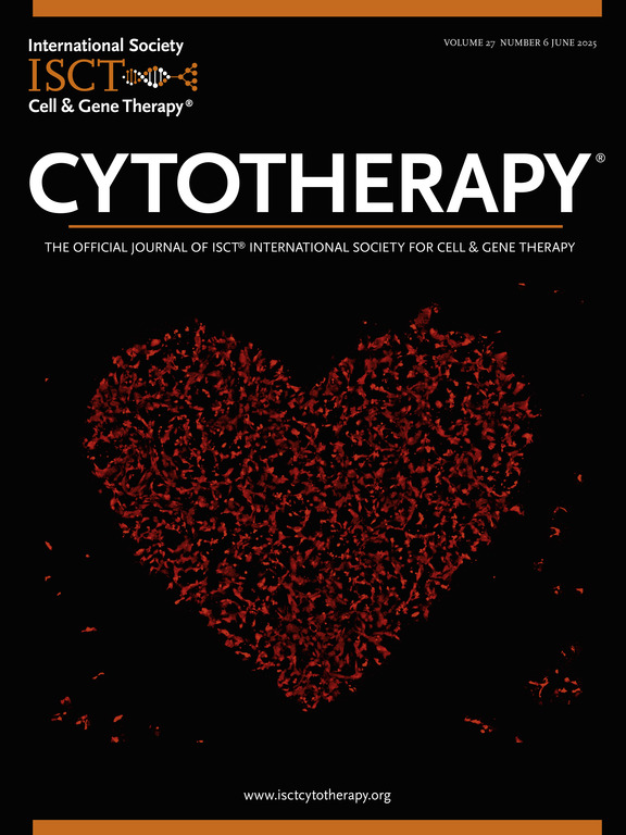 June 2025 Cytotherapy cover