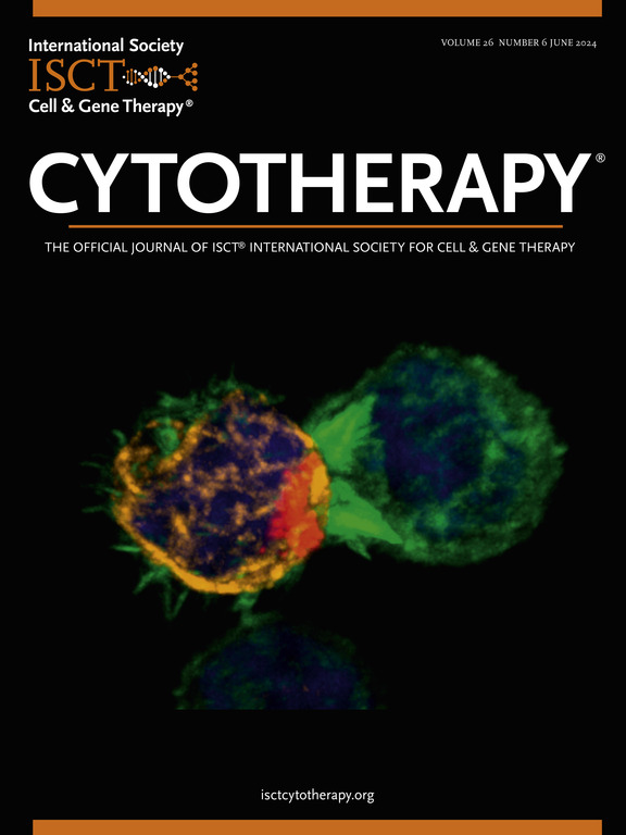 June 2024 Cytotherapy cover