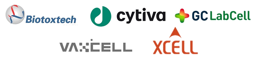 Biotoxtech, Cytiva, GCLabCell, VaxCell, XCell