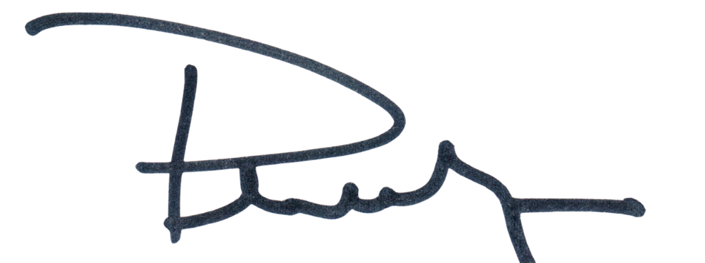 Signature of Phil Vanek