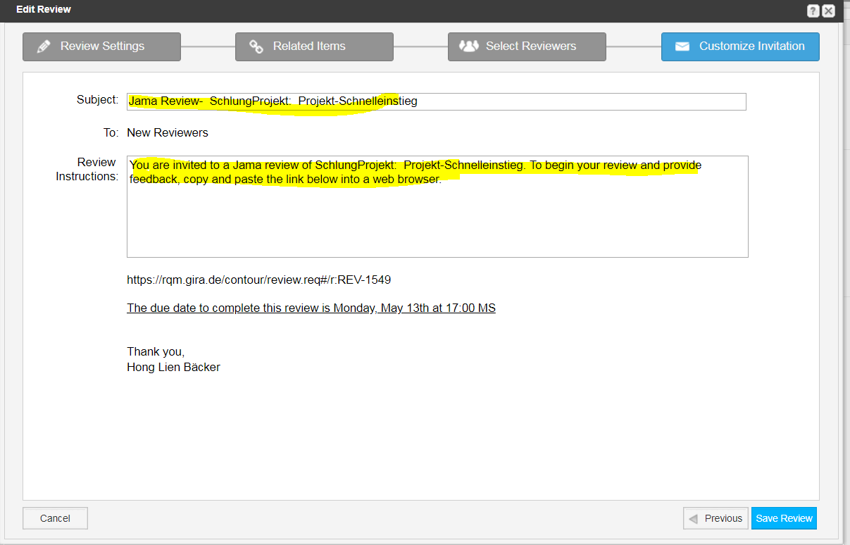 NotificationEmail-Review